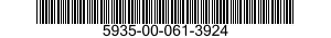 5935-00-061-3924 SOCKET,PLUG-IN ELECTRONIC COMPONENTS 5935000613924 000613924
