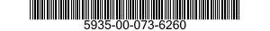 5935-00-073-6260 CONNECTOR,RECEPTACLE,ELECTRICAL 5935000736260 000736260