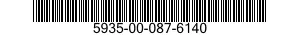 5935-00-087-6140 SOCKET,PLUG-IN ELECTRONIC COMPONENTS 5935000876140 000876140