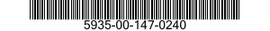 5935-00-147-0240 SOCKET,PLUG-IN ELECTRONIC COMPONENTS 5935001470240 001470240
