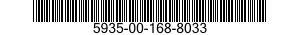 5935-00-168-8033 CONNECTOR,RECEPTACLE,ELECTRICAL 5935001688033 001688033