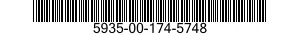 5935-00-174-5748 CONNECTOR,PLUG,ELECTRICAL 5935001745748 001745748