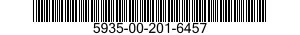 5935-00-201-6457 CONNECTOR,PLUG,ELECTRICAL 5935002016457 002016457