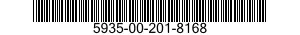 5935-00-201-8168 CONNECTOR,RECEPTACLE,ELECTRICAL 5935002018168 002018168