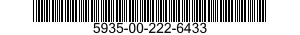 5935-00-222-6433 SOCKET,PLUG-IN ELECTRONIC COMPONENTS 5935002226433 002226433