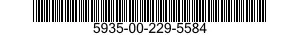 5935-00-229-5584 SOCKET,PLUG-IN ELECTRONIC COMPONENTS 5935002295584 002295584