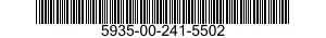 5935-00-241-5502 CONNECTOR,PLUG,ELECTRICAL 5935002415502 002415502