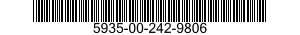 5935-00-242-9806 CONNECTOR,RECEPTACLE,ELECTRICAL 5935002429806 002429806