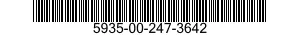 5935-00-247-3642 CONNECTOR,RECEPTACLE,ELECTRICAL 5935002473642 002473642