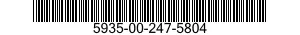 5935-00-247-5804 CONNECTOR,RECEPTACLE,ELECTRICAL 5935002475804 002475804