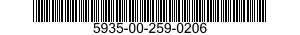 5935-00-259-0206 ADAPTER,CONNECTOR 5935002590206 002590206