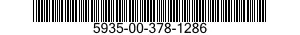 5935-00-378-1286 CONNECTOR BODY,PLUG,ELECTRICAL 5935003781286 003781286
