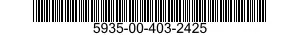 5935-00-403-2425 CONNECTOR,PLUG,ELECTRICAL 5935004032425 004032425