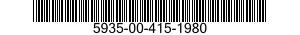 5935-00-415-1980 CONNECTOR,RECEPTACLE,ELECTRICAL 5935004151980 004151980