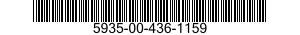 5935-00-436-1159 SOCKET,PLUG-IN ELECTRONIC COMPONENTS 5935004361159 004361159