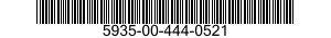 5935-00-444-0521 CONNECTOR,PLUG,ELECTRICAL 5935004440521 004440521