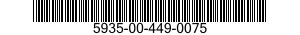 5935-00-449-0075 CONNECTOR,PLUG,ELECTRICAL 5935004490075 004490075