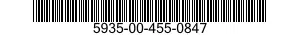 5935-00-455-0847 CONNECTOR,RECEPTACLE,ELECTRICAL 5935004550847 004550847