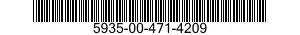5935-00-471-4209 CONNECTOR,PLUG,ELECTRICAL 5935004714209 004714209