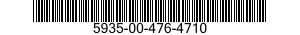 5935-00-476-4710 CONNECTOR,RECEPTACLE,ELECTRICAL 5935004764710 004764710