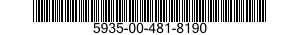 5935-00-481-8190 ADAPTER,CABLE CLAMP TO CONNECTOR 5935004818190 004818190
