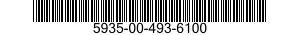 5935-00-493-6100 SOCKET,PLUG-IN ELECTRONIC COMPONENTS 5935004936100 004936100