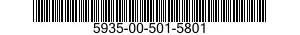 5935-00-501-5801 SOCKET,PLUG-IN ELECTRONIC COMPON 5935005015801 005015801