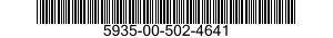 5935-00-502-4641 CONNECTOR,RECEPTACLE,ELECTRICAL 5935005024641 005024641