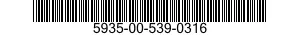 5935-00-539-0316 INSERT,ELECTRICAL CONNECTOR 5935005390316 005390316
