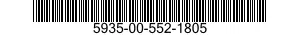 5935-00-552-1805 SOCKET,PLUG-IN ELECTRONIC COMPON 5935005521805 005521805