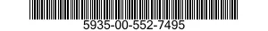 5935-00-552-7495 CONNECTOR,RECEPTACLE,ELECTRICAL 5935005527495 005527495