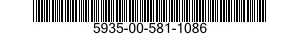 5935-00-581-1086 CONNECTOR,PLUG,ELECTRICAL 5935005811086 005811086