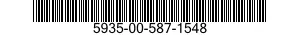 5935-00-587-1548 CONNECTOR,PLUG,ELECTRICAL 5935005871548 005871548