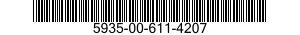 5935-00-611-4207 CONNECTOR,RECEPTACLE,ELECTRICAL 5935006114207 006114207