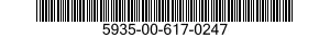 5935-00-617-0247 CONNECTOR BODY,RECEPTACLE,ELECTRICAL 5935006170247 006170247