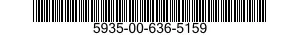 5935-00-636-5159 CONNECTOR,PLUG,ELECTRICAL 5935006365159 006365159