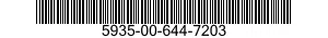 5935-00-644-7203 CONNECTOR,RECEPTACLE,ELECTRICAL 5935006447203 006447203