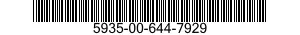 5935-00-644-7929 SOCKET,PLUG-IN ELECTRONIC COMPON 5935006447929 006447929
