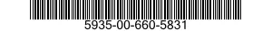 5935-00-660-5831 CONNECTOR,RECEPTACLE,ELECTRICAL 5935006605831 006605831
