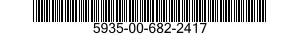 5935-00-682-2417 CONNECTOR,RECEPTACLE,ELECTRICAL 5935006822417 006822417