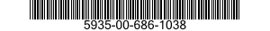 5935-00-686-1038 CONNECTOR,PLUG,ELECTRICAL 5935006861038 006861038