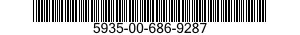 5935-00-686-9287 CONNECTOR,PLUG,ELECTRICAL 5935006869287 006869287