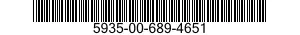 5935-00-689-4651 ADAPTER,CABLE CLAMP TO CONNECTOR 5935006894651 006894651
