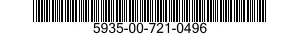 5935-00-721-0496 CONNECTOR,RECEPTACLE,ELECTRICAL 5935007210496 007210496