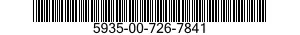 5935-00-726-7841 CONNECTOR,RECEPTACLE,ELECTRICAL 5935007267841 007267841