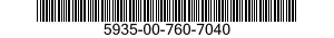 5935-00-760-7040 CONNECTOR,RECEPTACLE,ELECTRICAL 5935007607040 007607040