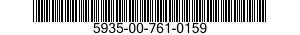 5935-00-761-0159 CONNECTOR,PLUG,ELECTRICAL 5935007610159 007610159