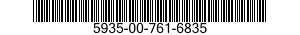 5935-00-761-6835 CONNECTOR,PLUG,ELECTRICAL 5935007616835 007616835