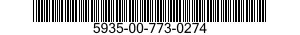 5935-00-773-0274 CONNECTOR,PLUG,ELECTRICAL 5935007730274 007730274