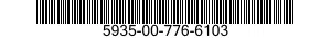 5935-00-776-6103 CONNECTOR,PLUG,ELECTRICAL 5935007766103 007766103